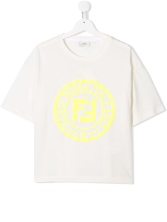 Fendi Kids футболка с логотипом