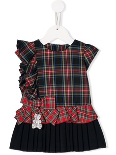 Lapin House клетчатое платье с оборками