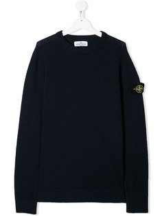 Stone Island Junior толстовка с нашивкой-логотипом