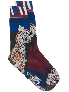 Etro носки с принтом пейсли