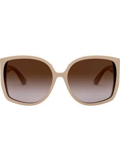 Burberry Eyewear солнцезащитные очки в массивной оправе