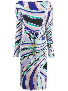 Emilio Pucci платье миди с поясом