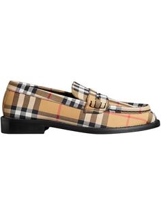 Burberry лоферы в клетку Vintage