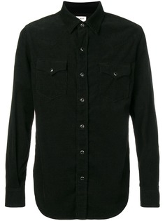 Saint Laurent вельветовая рубашка Western