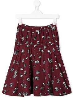 Marni Kids юбка с эластичным поясом и цветочным принтом
