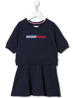 Tommy Hilfiger Junior трикотажное платье с логотипом