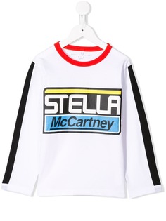 Stella McCartney Kids топ с логотипом