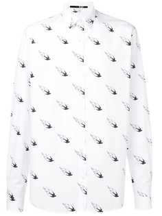McQ Alexander McQueen рубашка с принтом ласточек