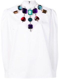 Christopher Kane блузка с кристаллами
