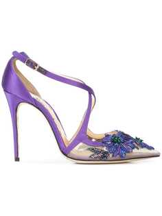 Marchesa туфли Daphne с декором в виде цветов