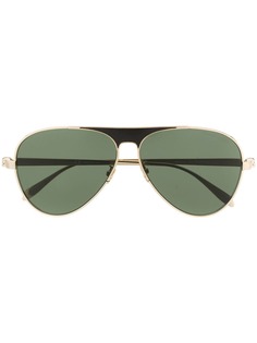 Alexander McQueen Eyewear солнцезащитные очки-авиаторы с декором Skull