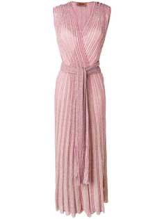Missoni длинное платье с запахом