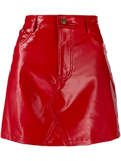 Chiara Ferragni глянцевая мини-юбка