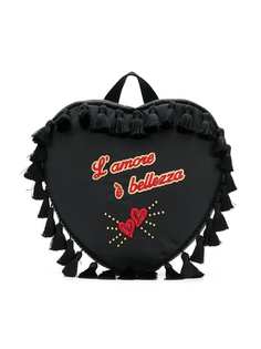 Dolce & Gabbana Kids сумка в форме сердца с кисточками