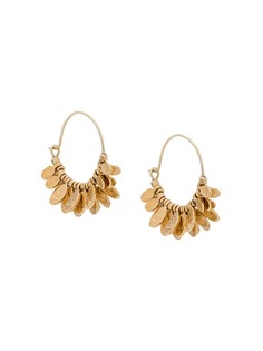 Isabel Marant серьги-кольца с бусинами