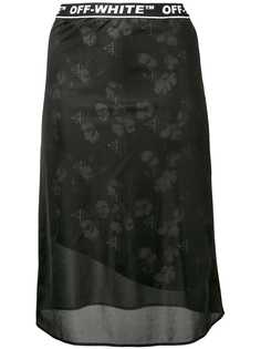 Off-White юбка с логотипами на поясе