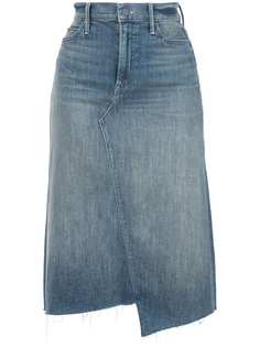 Mother джинсовая юбка асимметричного кроя
