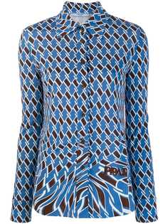 Prada блузка с принтом аргайл