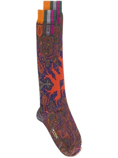 Etro носки с принтом пейсли