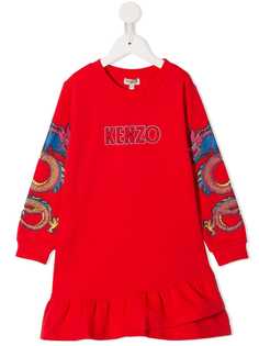 Kenzo Kids платье-свитер с логотипом