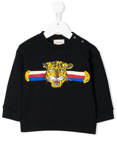 Gucci Kids толстовка с принтом Tiger