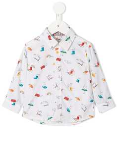 Paul Smith Junior рубашка с длинными рукавами с принтом