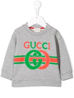 Gucci Kids толстовка с логотипом