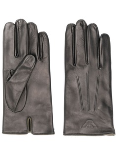 Emporio Armani перчатки с тисненым логотипом