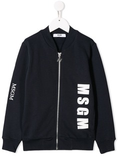 Msgm Kids бомбер с логотипом