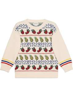 Gucci Kids джемпер с узором