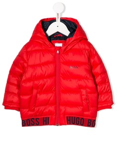 Boss Kids куртка-пуховик с логотипом
