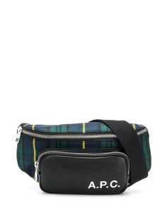 A.P.C. tartan Camden belt bag