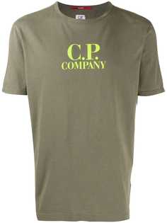 CP Company fluro logo T-shirt