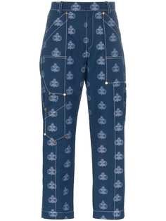 Chloé укороченные джинсы с логотипом