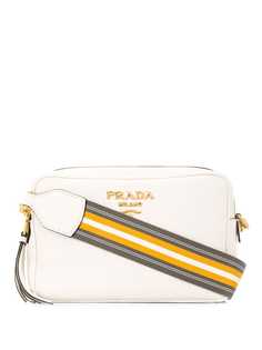 Prada logo plaque camera bag