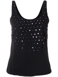 Saint Laurent топ аппликацией из маленьких зеркал