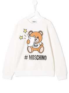 Moschino Kids толстовка с принтом медведя