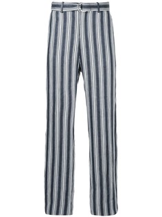 Cerruti 1881 брюки в полоску с поясом