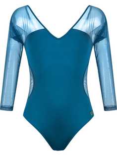 Brigitte боди с прозрачными панелями