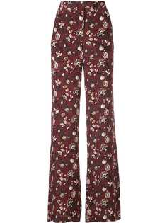 Veronica Beard брюки с цветочным принтом