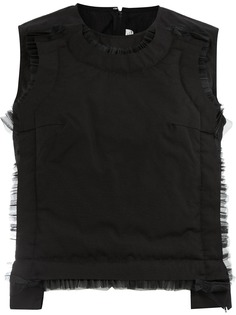 Comme Des Garçons жилет с полупрозрачной отделкой