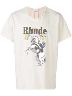 Rhude футболка с принтом логотипа