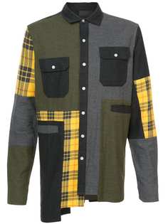 Mostly Heard Rarely Seen фланелевая рубашка с клетчатыми вставками