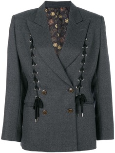 Jean Paul Gaultier Pre-Owned двубортный пиджак со шнуровкой