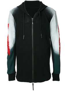 11 By Boris Bidjan Saberi толстовка с капюшоном с тонально-градиентным принтом