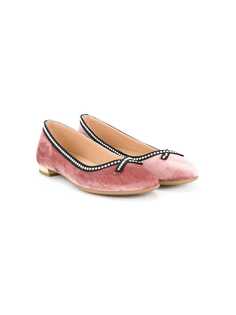 Aquazzura Mini балетки с бантом