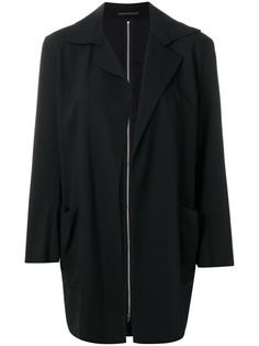 Yohji Yamamoto Pre-Owned мешковатый пиджак на молнии сзади