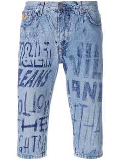 Walter Van Beirendonck Pre-Owned шорты с принтом граффити