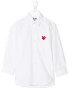 Comme Des Garçons Play Kids рубашка с вышивкой