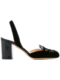 Charlotte Olympia туфли Kitty с ремешком на пятке